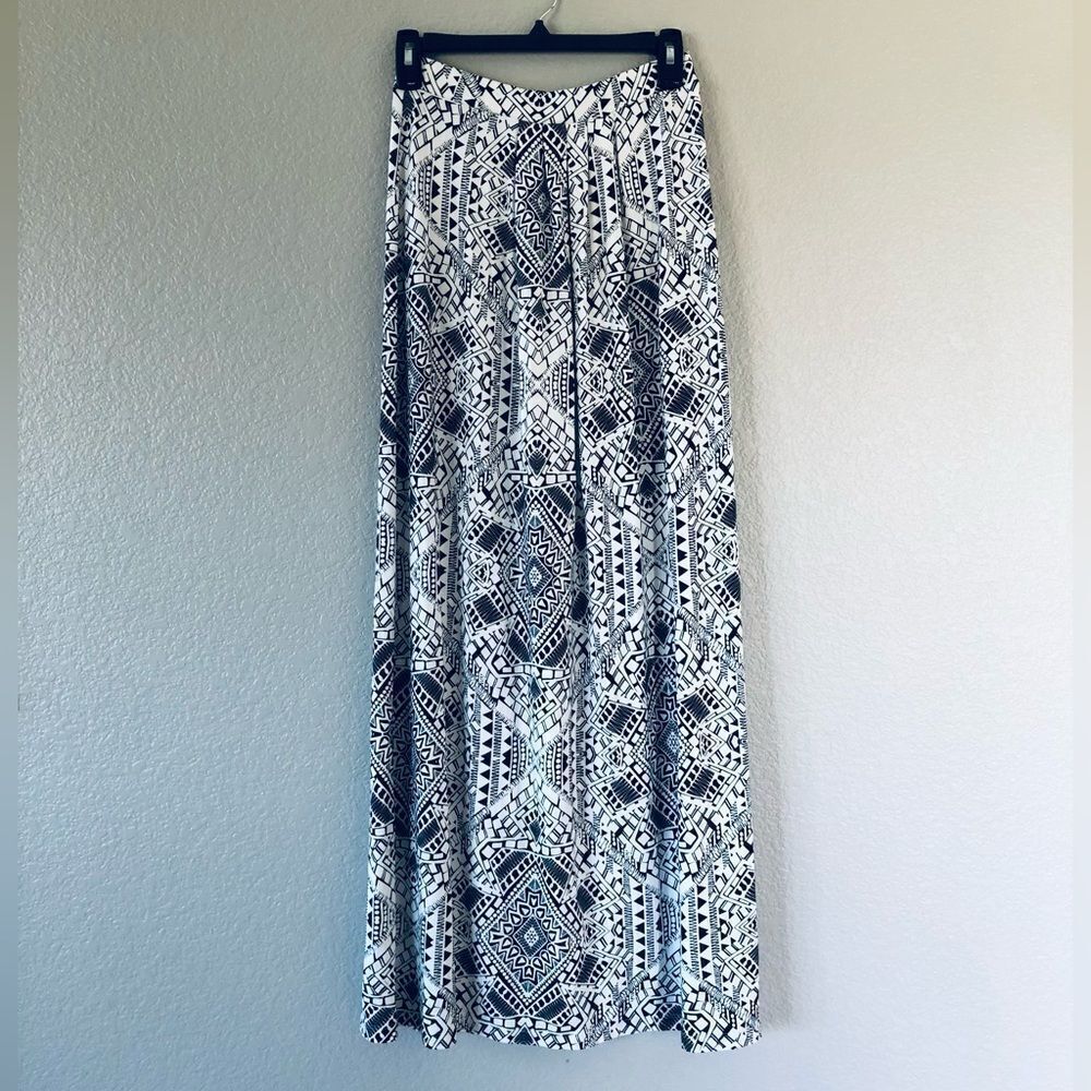 NWOT Cynthia Rowley Black & White Print Maxi Skirt S